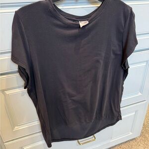 Athleta Move with Ease Black Short Sleeve Tee